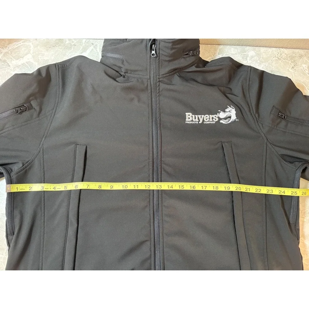 Buyers Products Company Mens Black‎ Softshell Full Zip Jacket XXL Workwear Swag